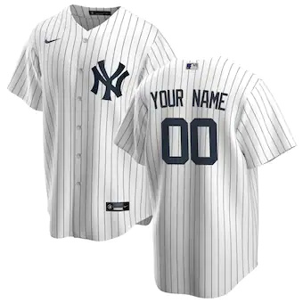 youth nike white new york yankees home replica custom jerse